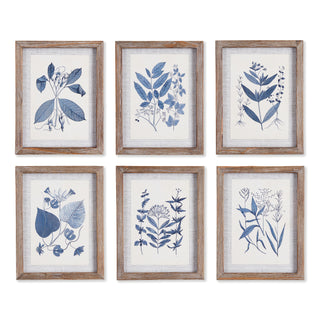 BLUE LEAF PETITE PRINTS, SET OF 6
