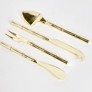 GROVE CHEESE KNIFE, SET OF 4, GOLD
