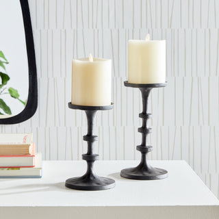 ABACUS PETITE CANDLE STANDS, SET OF 2